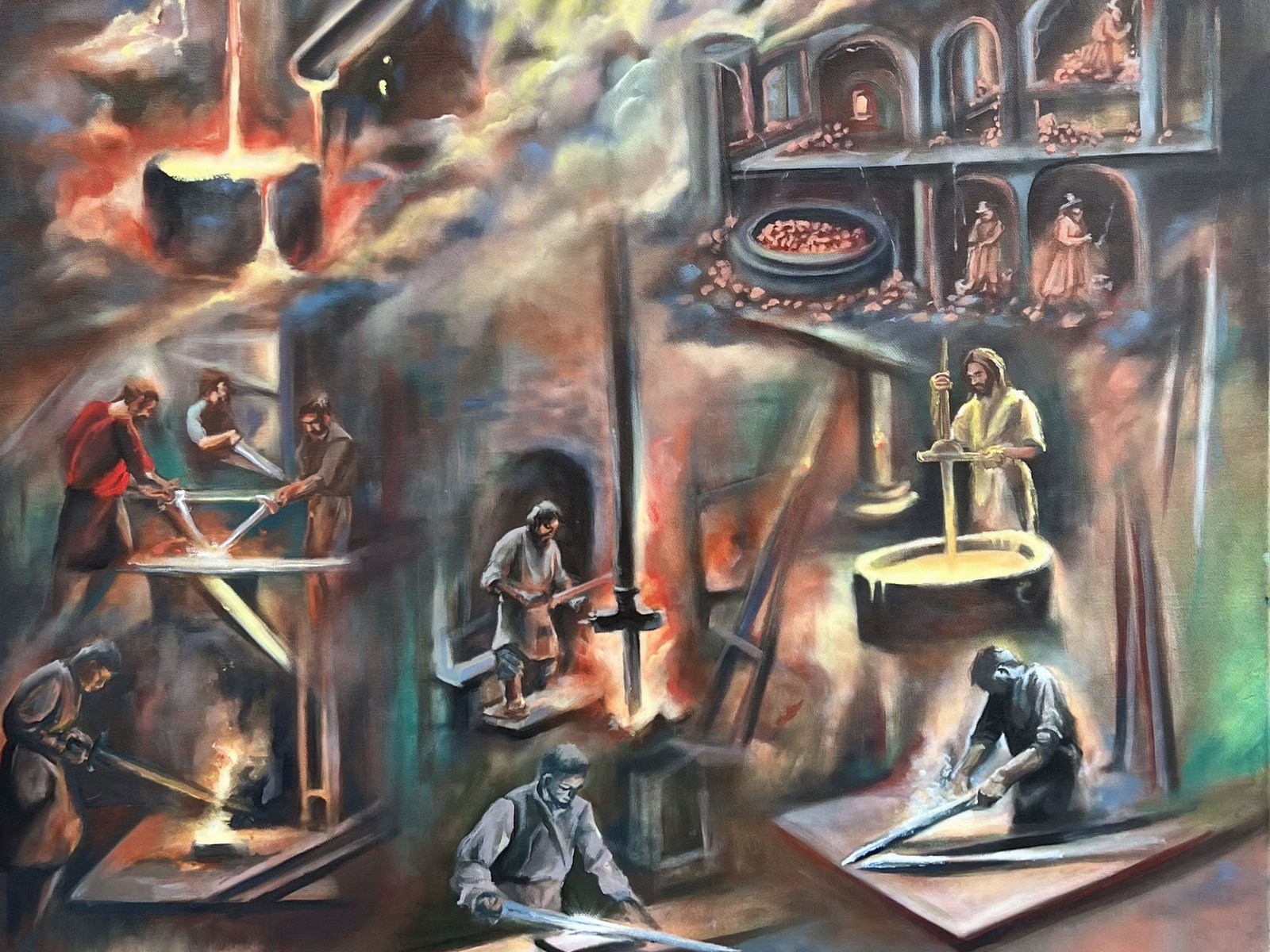 Painting from the studio