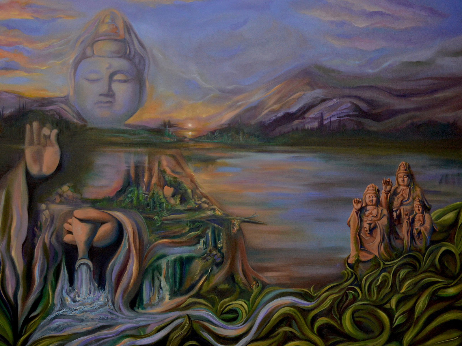 Painting from the studio