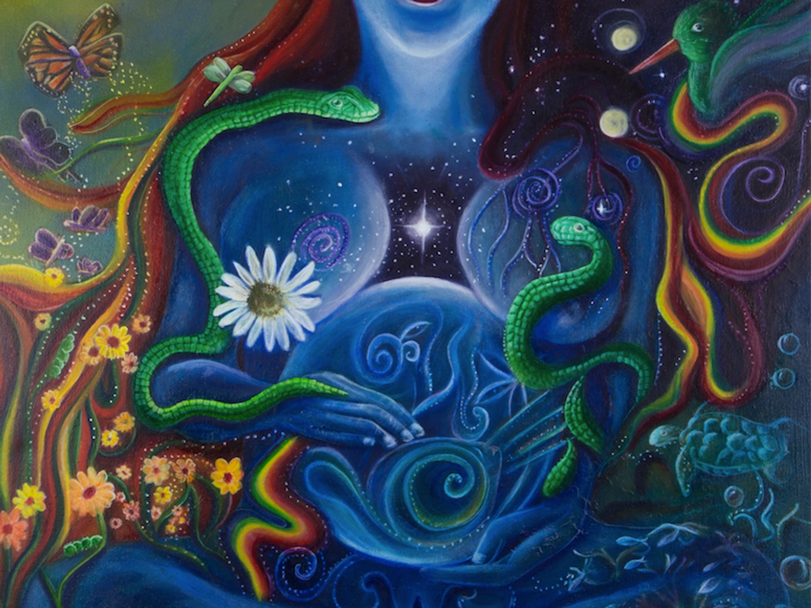 Painting from the studio