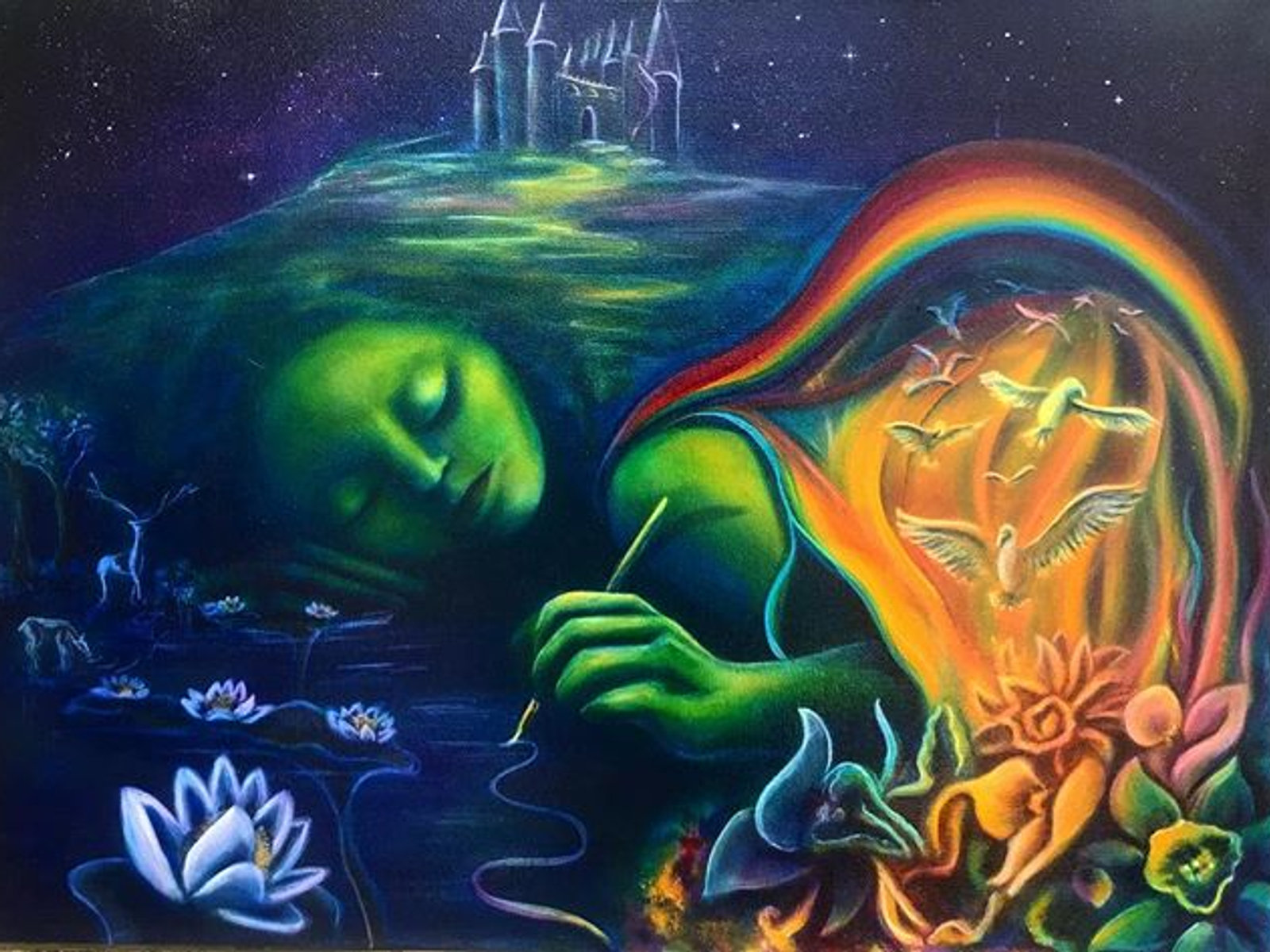 Painting from the studio