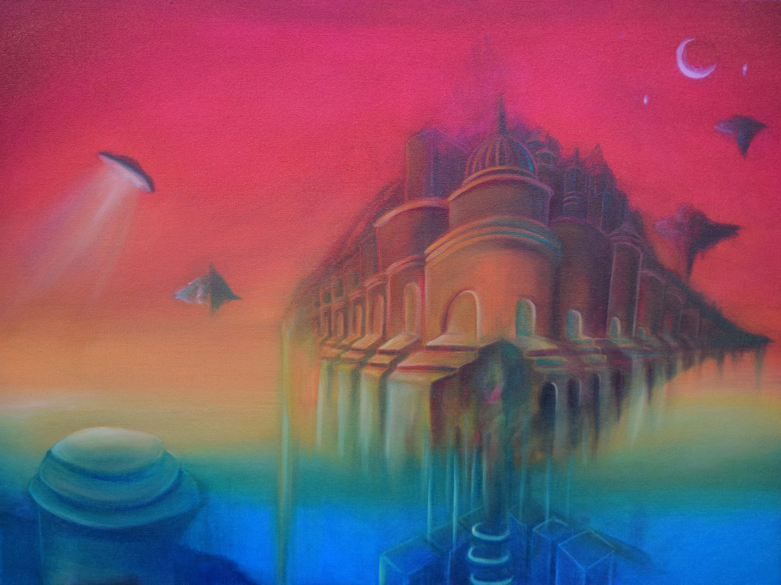 Painting from the studio