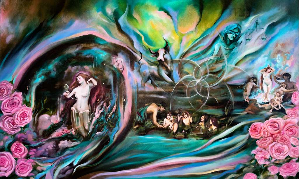 Venus — talismanic painting by Amelia Passer