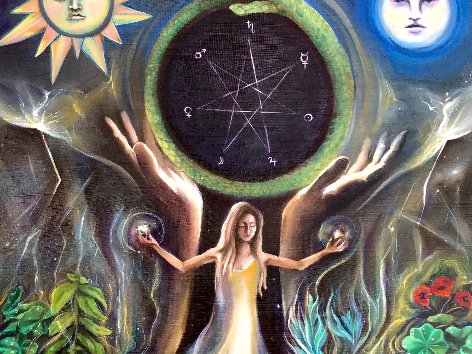 Lady's Mantle — original oil painting by Amelia Passer